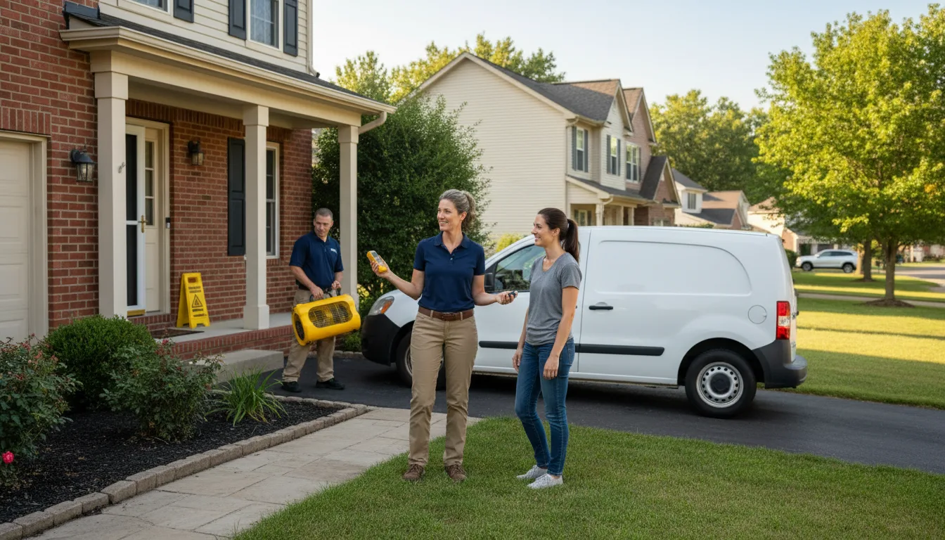 Residential water damage restoration in Nesconset, NY